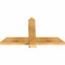 Ekena Millwork Eugene Rough Sawn Timber Gable Bracket, Western Red Cedar, 36"W x 21"H x 2"D x 4"F, 14/12 Pitch GBW036X21X0204EUG00RWR - alternate 2